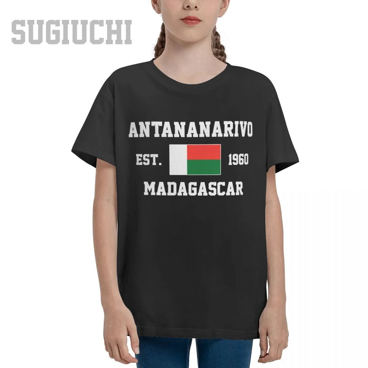 Unisex Youth Boy/Girl Madagascar EST.1960 Antananarivo Capital T-shirt Kids tshirt tee 100% Cotton T Shirt o-neck short Children