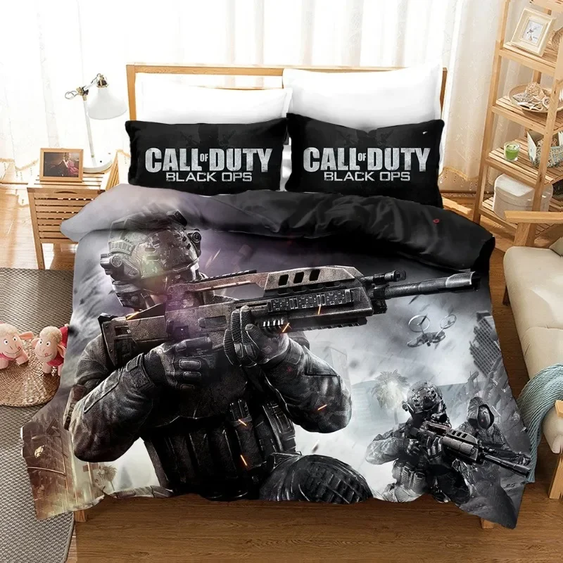 Game Call Duty 3D Printed Duvet Case Pillowcase Bedding Set Twin Full King Size for Kids Adults Bedroom Decor