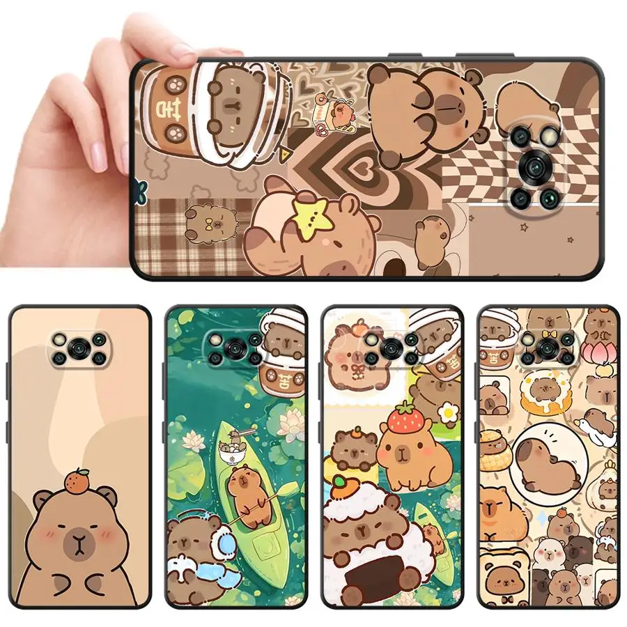 

Cute Capybara Case for Xiaomi Poco F8 M3 M4 M7 Pro M5 C61 C75 C71 F1 F3 C50 X3 X4 X5 X7 Pro Funda Phone Cover