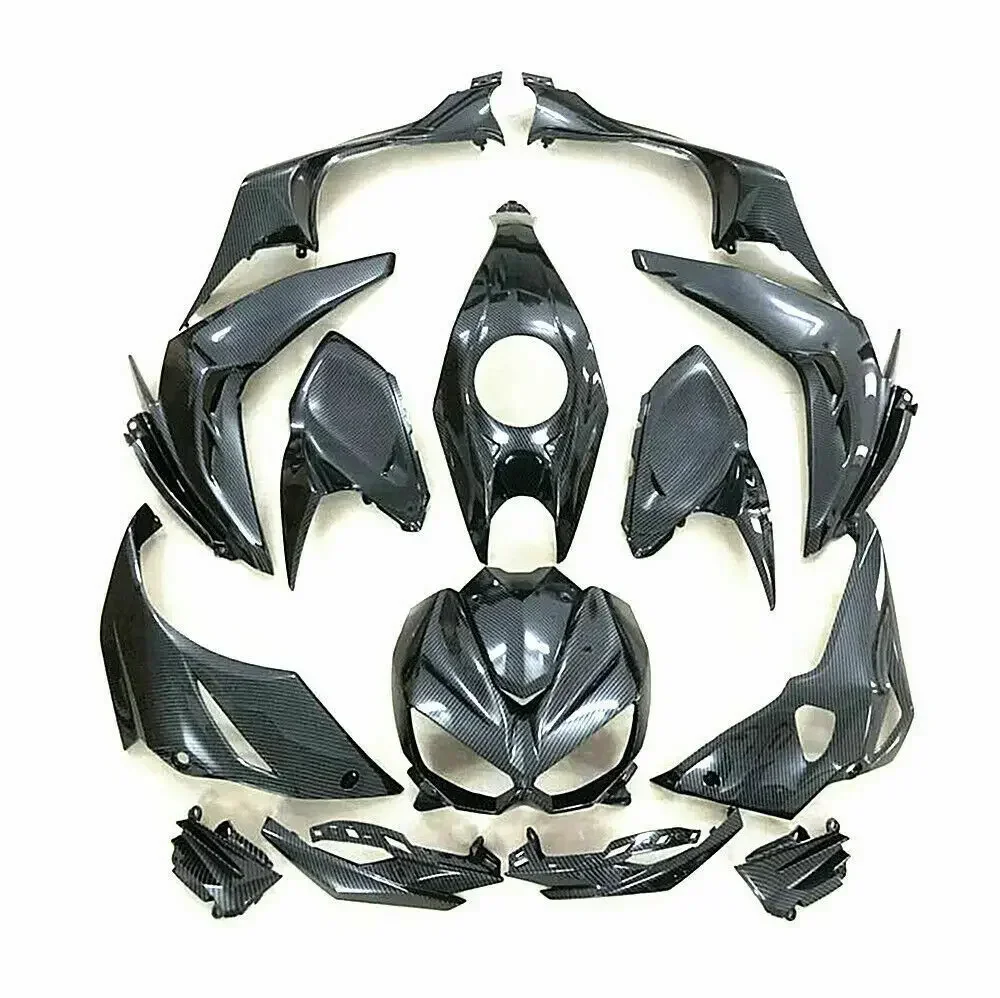 For Kawasaki Z 1000 Z1000 2014 2015 2016 15 Pcs Carbon Fiber Color Injection BodyWork Fairing Cowl