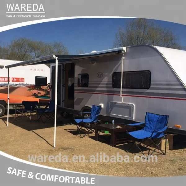 16Oz. PVC Vinyl Volledige Cassette Rv Luifel caravan Camp Car Luifel met Led Licht