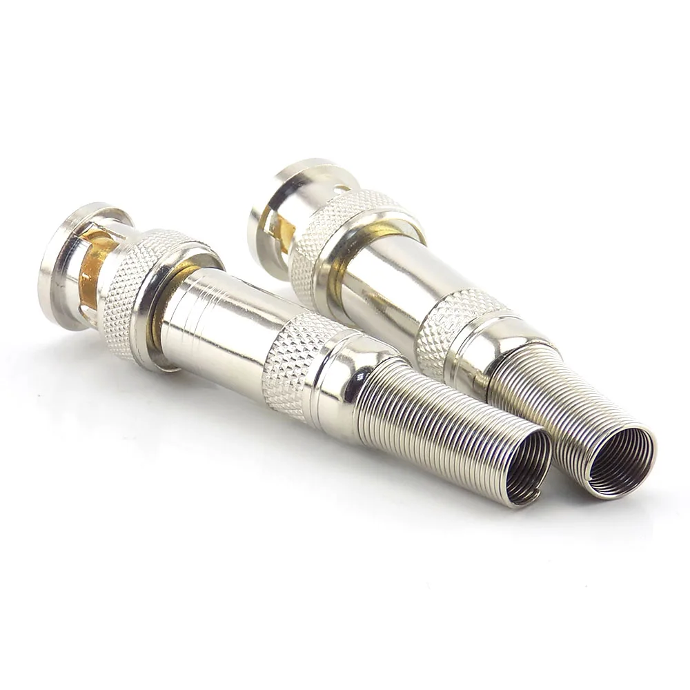 5pcs BNC Male Solder Copper Pin BNC Connector for Cctv Camera System Security Accessories C6