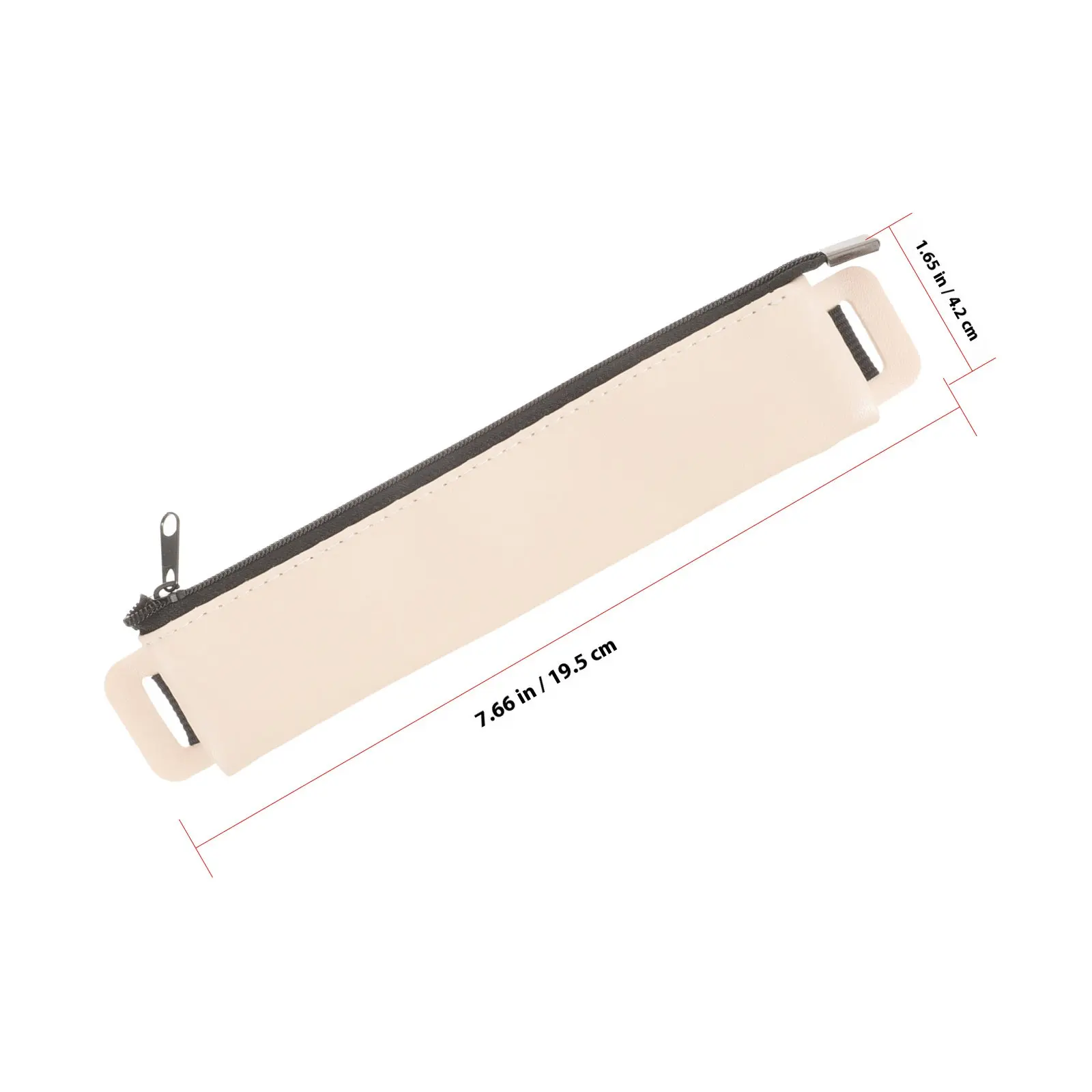 Functional PU Pen Case Zipper Pen Holder Bag for 1-3 Pens Easy Insert Remove Secure Hold Perfect Stationery Gift for Work Study