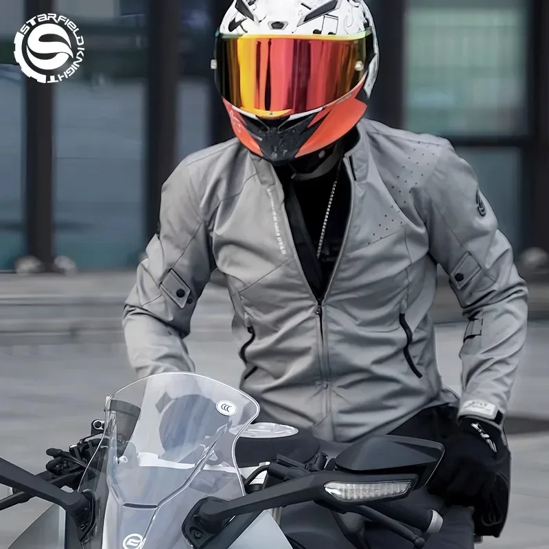 SFK Motorcycle Jacket Men's and Women's Winter Warm Commuter Motorcycle Suit Off-road Fall Resistant Racing Jacket Four Season