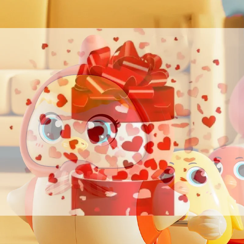 【BS】Juguetes para gatear para bebés, juguetes musicales para caminar con forma de pollo, juguete interactivo para gatear de aprendizaje temprano, juguete con luz nocturna para niños y niñas