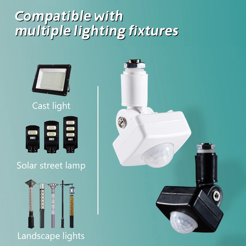 Датчик движения Регулируемый PIR-переключатель Светодиодный прожектор PIR Водонепроницаемый уличный датчик движения Детектор ﻿