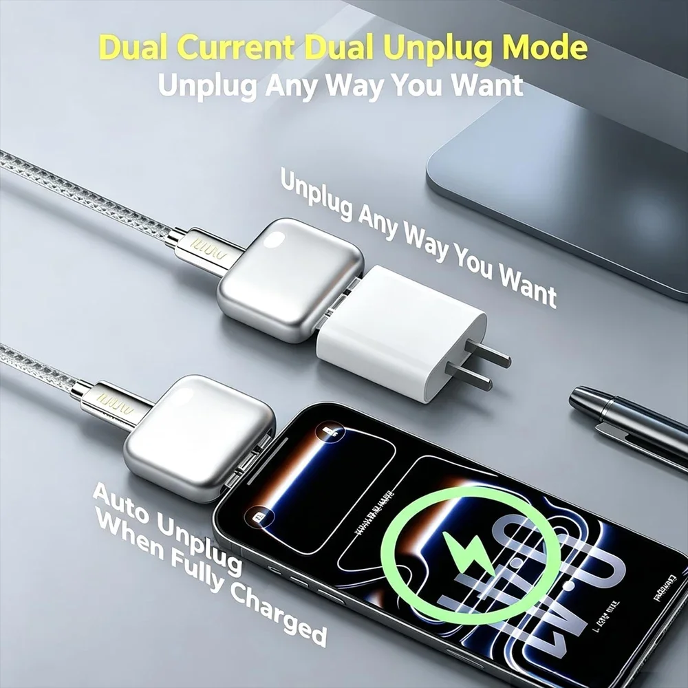 Intelligence Full Charge Separator 140W Protect Battery Health Overcharge Protection Auto Power-Off Suitable for Type-C Devices