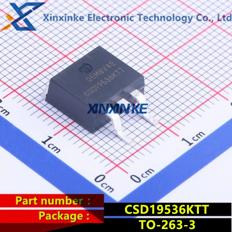 

CSD19536KTT TO-263 MOSFET 100-V N channel NexFET Power MOSFET Single 2.4 mOhm