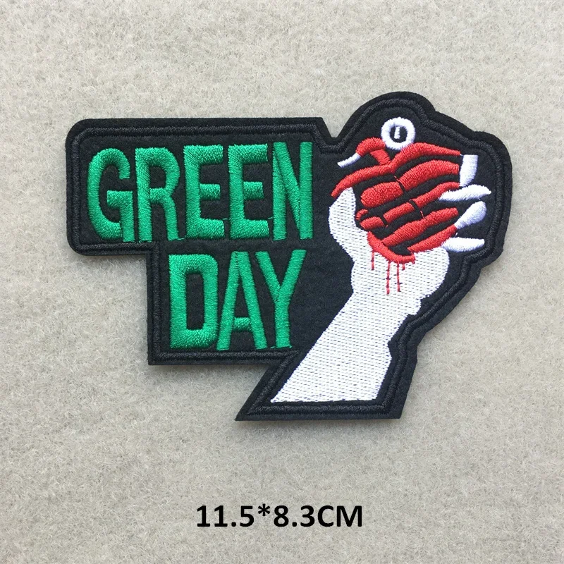 Rock Band Music Patches Clothes Embroidery Patches Badges Applique Stripes Jacket Jeans DIY Iron on for Clothing Stickers