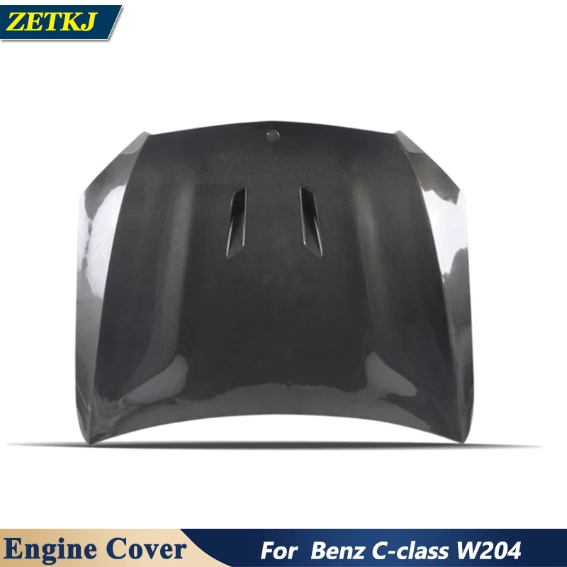 Thiết Kế Ban Đầu Sợi Carbon Xe Động Cơ Trước Hood Bao Bonnet Cho Benz C Cấp W204 Xe Cơ Thể Tạo Kiểu sửa Đổi