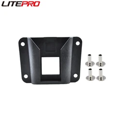 Litepro Folding Bike Pig Nose Bag Adapter Hard Shell Storage Panniers For Brompton Bicycle DIY Plastic Holder Buckle With Screws
