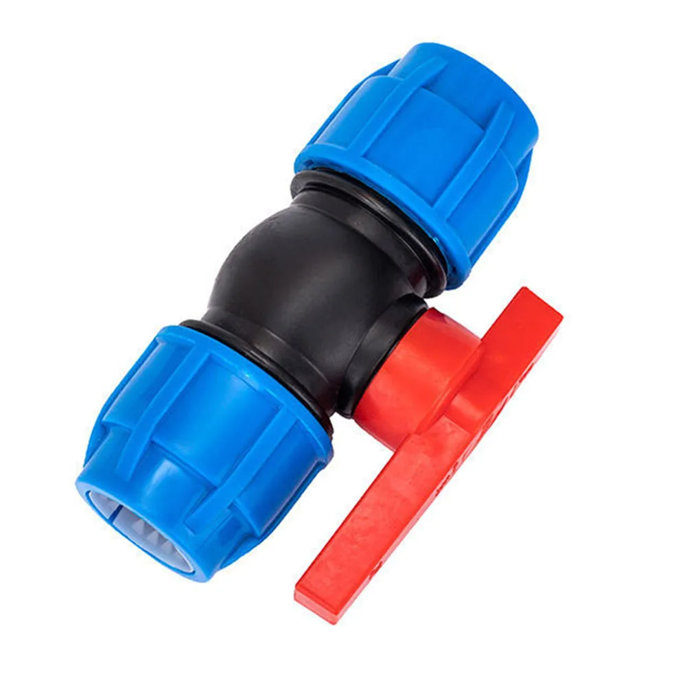 

1pcs Quick Connector Valve Switch Hot Melt Pe Union Pipe Fittings Switch Valve Joint Valve 20mm 25mm 32mm 40mm 50mm