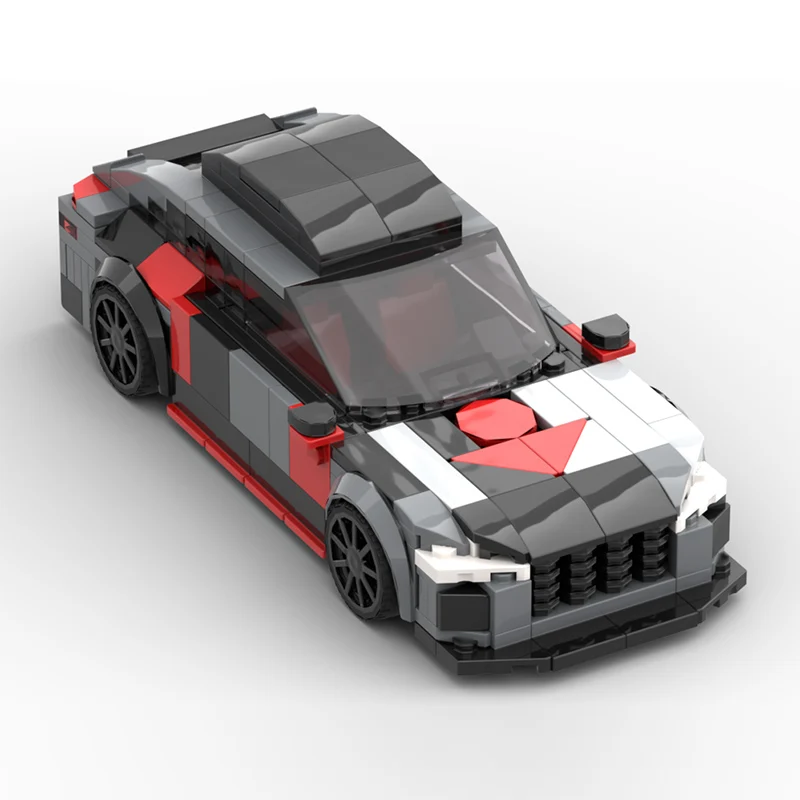 City Car Model MOC Building Bricks RS6 High-Performance Station Wagon Modular Technology Children Holiday Gifts Assemble Toys