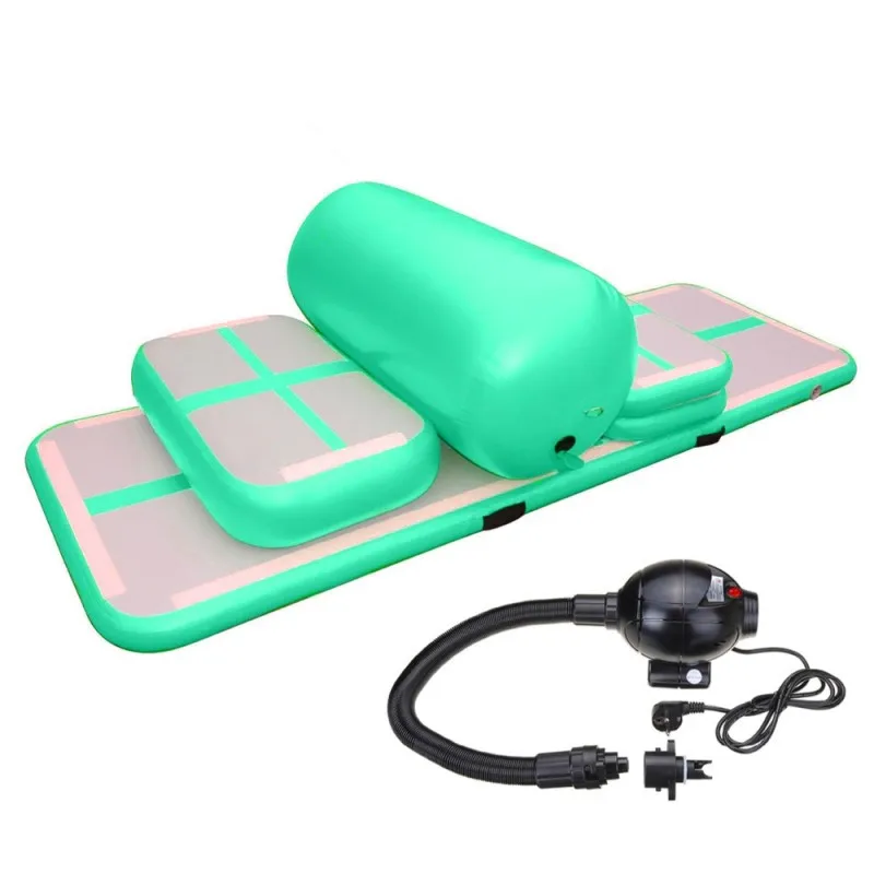 Gymnastik-Lufttumbling-Track, ein Set kleiner aufblasbarer Sprungmatten, aufblasbarer Sport-Airtrack für das Fitnessstudio mit Pumpe – Detail 6