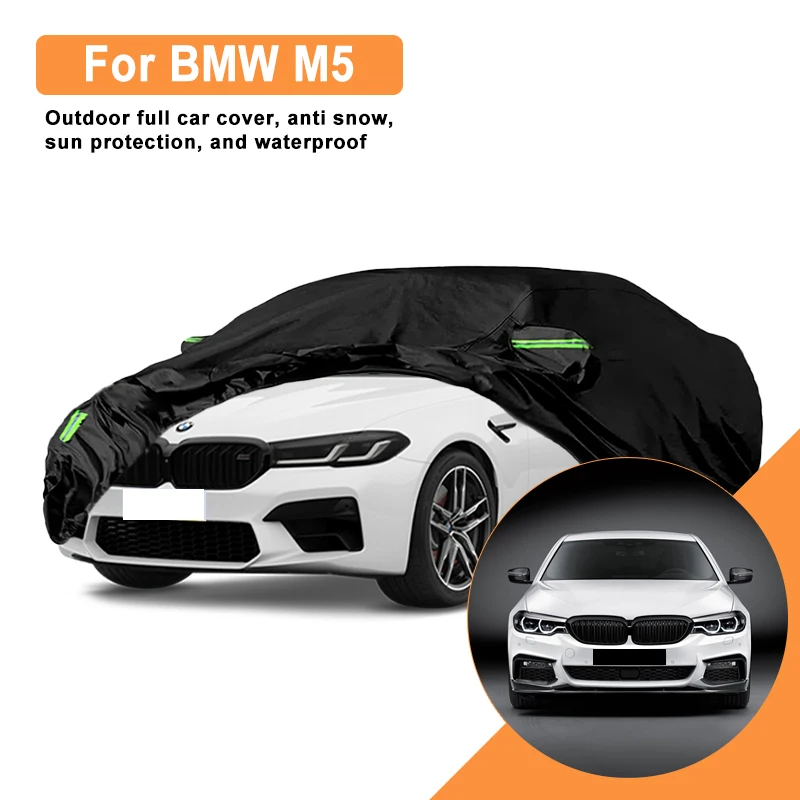 

Полное покрытие для автомобиля BMW M5 — уличный водонепроницаемый снегозащитный солнцезащитный козырек, зимние и летние аксессуары для автозащиты на всепогодную погоду