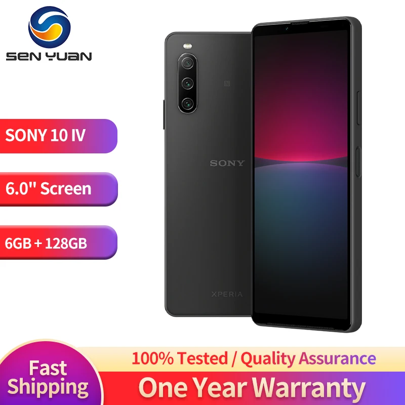 Sony Xperia 10 IV 5G Original XQ-CC54 XQ-CC72 6GB 128GB ROM 6.0