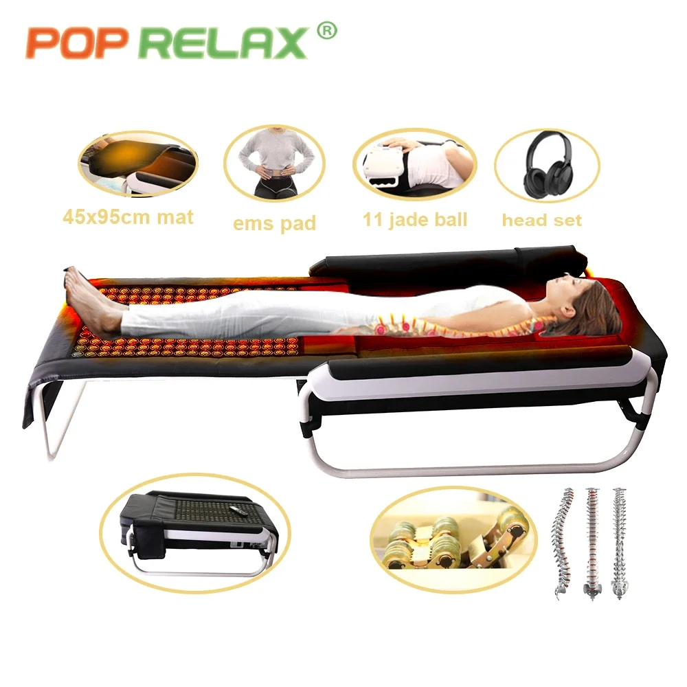 Hot sellers Jade electric heating manufacturer thermal therapy folding V3 master jade roller table far infrared massage bed