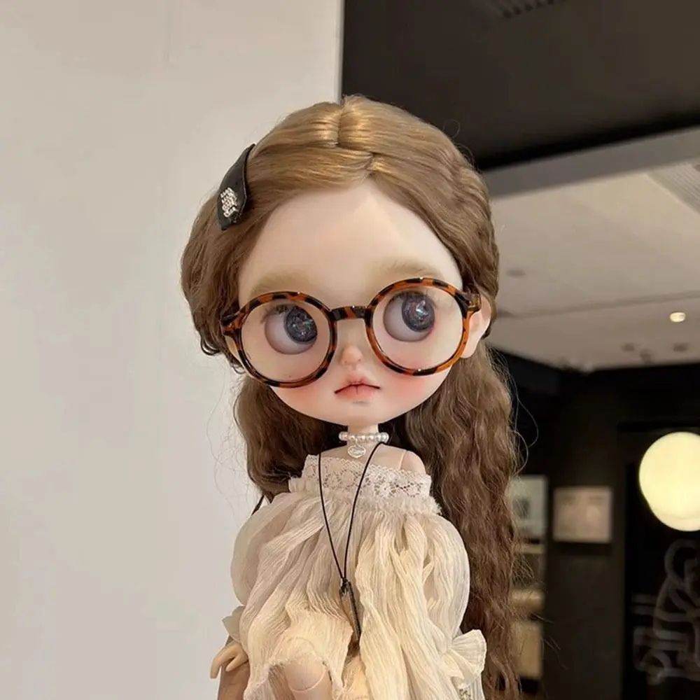 New Fashion Elegant Party Clothes Casual Wears Elegant Sweater Dresses with Glasses hair clips Kids Toys for Blythe Dolls