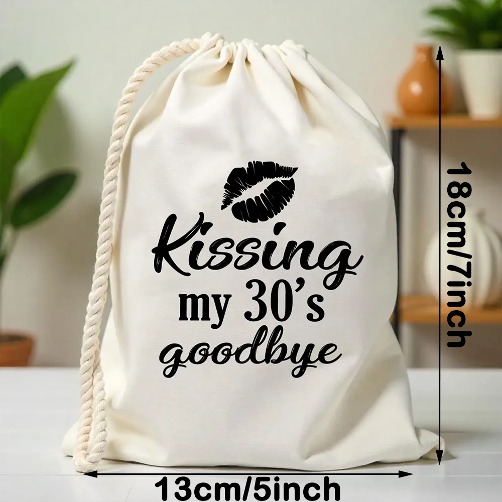 5Pcs Kissing My 30th Goodbye Gift Bags Birthday Party Exquisite Favor Hangover Recovery Kit 30 Years Old Aged To Perfection Bag