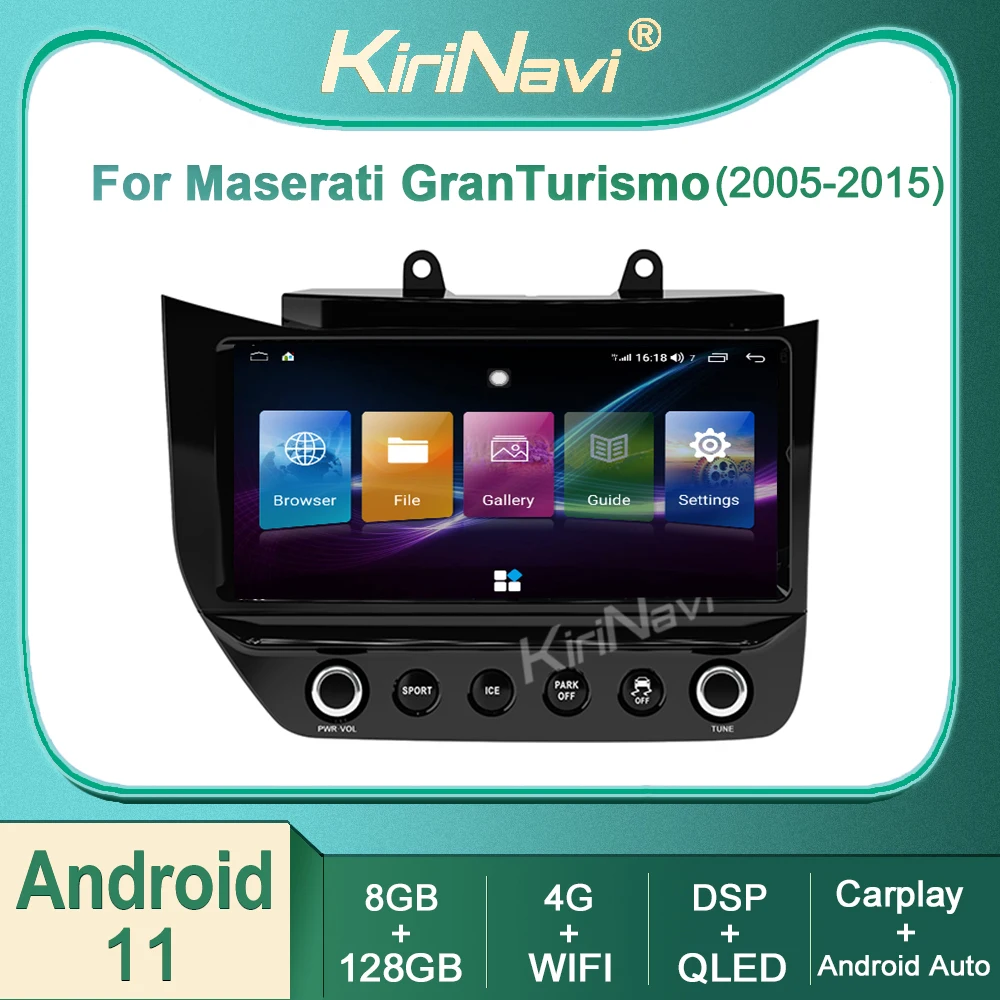 

Kirinavi For Maserati GranTurismo 2005-2015 Android 11 Car Radio DVD Multimedia Video Player Auto Navigation GPS Stereo 4G WIFI