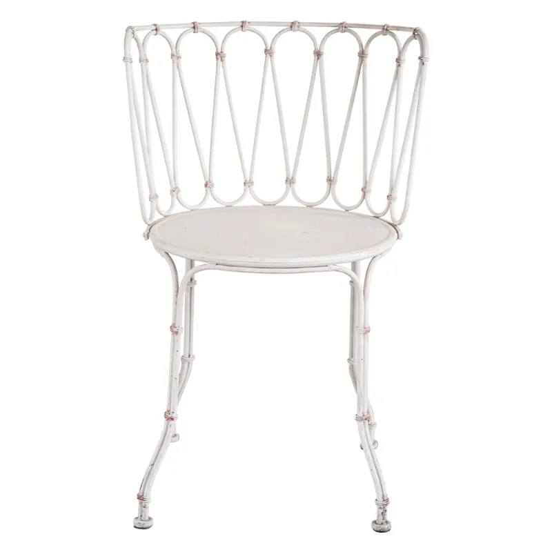 

Creative chair Back chair Wrought iron outdoor balcony Leisure retro light luxury