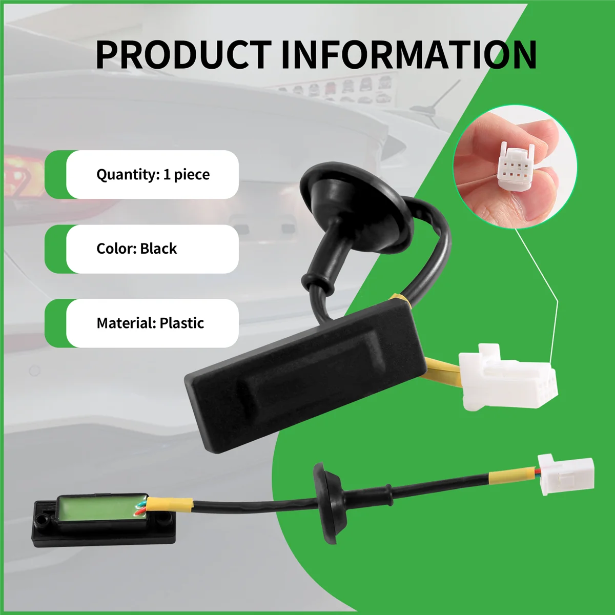 

# 32X автомобильные детали и аксессуары, 81260-1W220, переключатель заднего багажника, кнопка задней двери с вилкой, черный