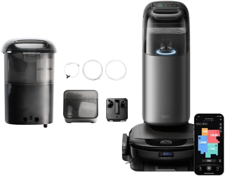 

Robot Vacuum S1 Pro with All-in-One Station, Robot Vacuum and Mop Combo, Eco-Clean Ozone, 8000 Pa Suction