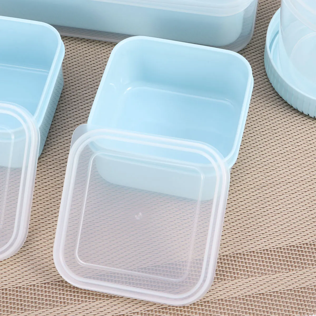 

6pcs Food Storage Containers Leak Proof Lids Snap Lock Plastic Lunch Box Set Kitchen Crisper With Portable Soup Cup For Fresh