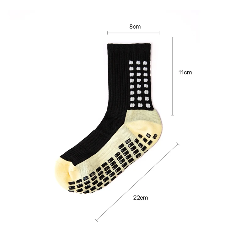 جوارب رياضية من السيليكون للأطفال للأولاد ، حماية سميكة ، جوارب كرة قدم متوسطة ، مقاومة للإنزلاق