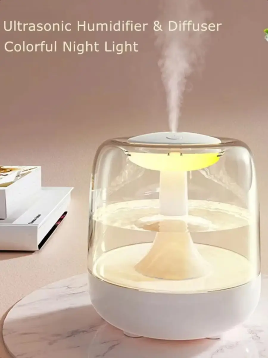 Essential Oil Diffusers Full Transparent Water Tank Ultrasonic Cool Mist Quiet Air Humidifiers  Bedroom Desk Humidifiers Difusor