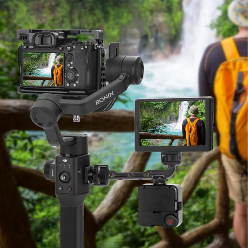 Suporte giratório de extensão para dji ronin s sc rsc2 estabilizador cardan monitor suporte led luz vídeo braço mágico estender sapato frio