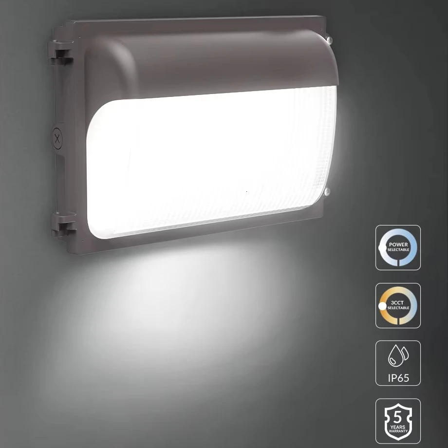 UL/DLC Certified Wall Lamp 40W 80W 120W 125lm/w LED Wall Pack Lights for Garden Lighting Garage Lighting Hotel Lighting