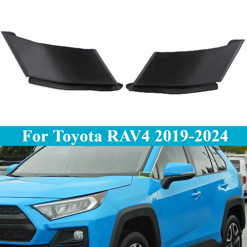 1/2pcs For Toyota RAV4 2019 2020 2021 2022 2023 2024 Car Front Side Door Window Pillar A Cover Trim Left/Right Decorative Panel