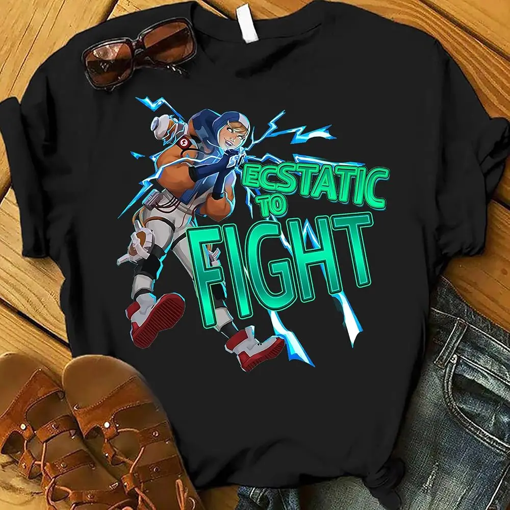 Ecstatic To Fight T-Shirt, Holospray Wattson Shirt, Legends Wattson Shirt, Apex Wattson Shirt, Wattson Legends, Legends Shirt