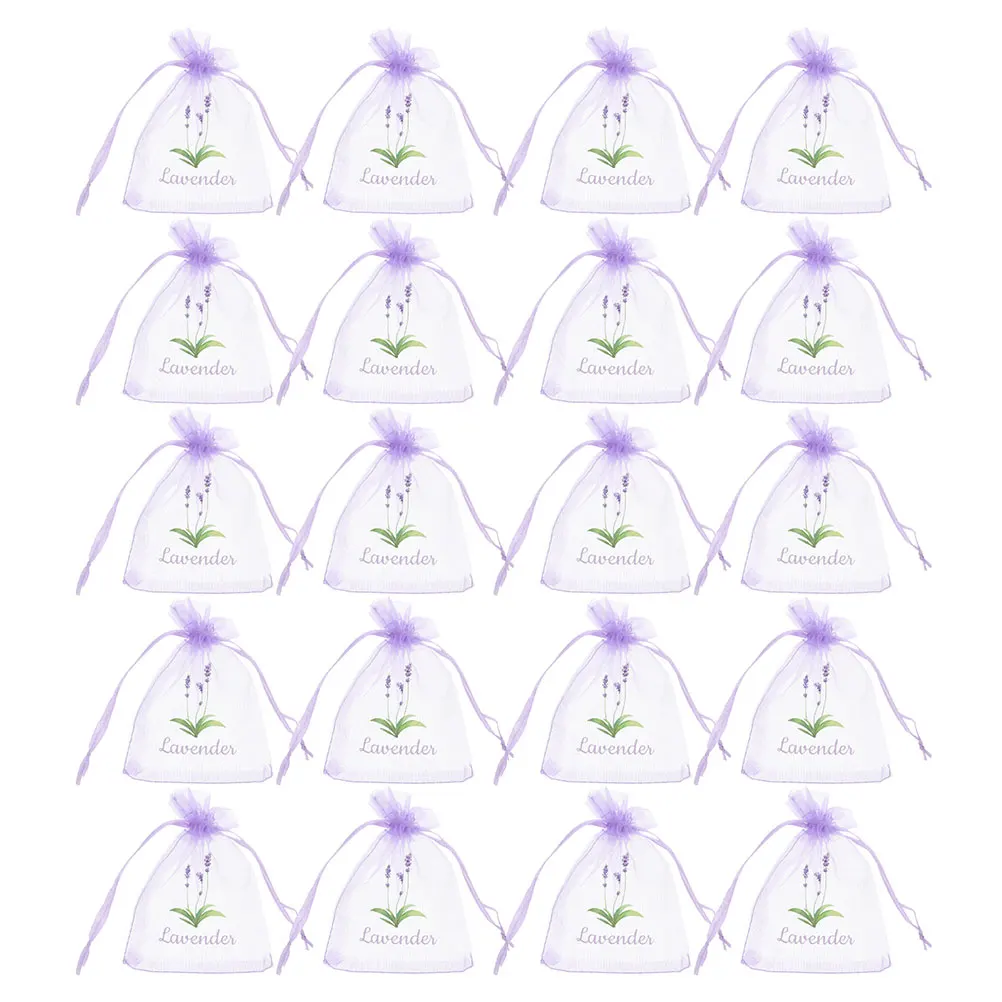

20 Pcs Empty Sachet Bag Drawstring Organza Pouch Decorative Sachets Spice Lavender Dried Bags Air