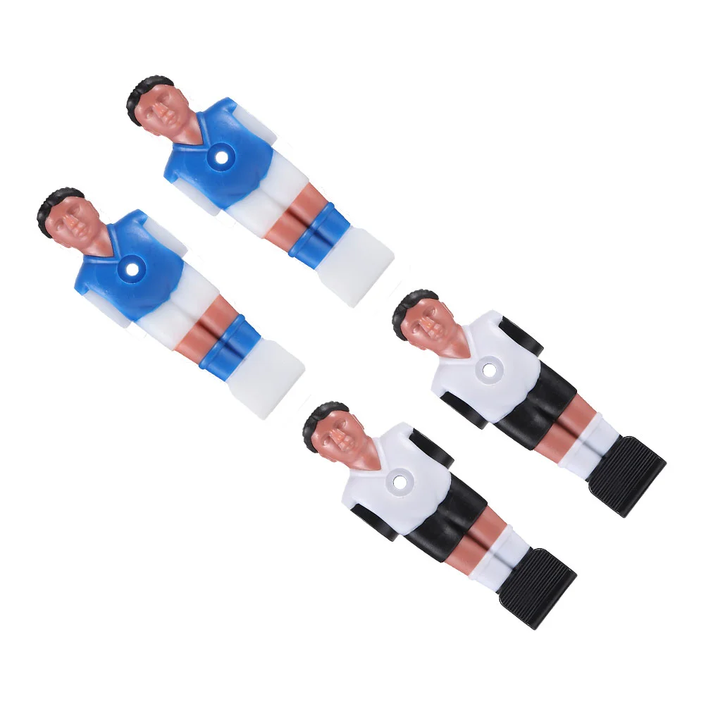 

4 Pcs Football Table Tabletop Soccer Players Statues Foosball Machine Supplies Mini Component Man