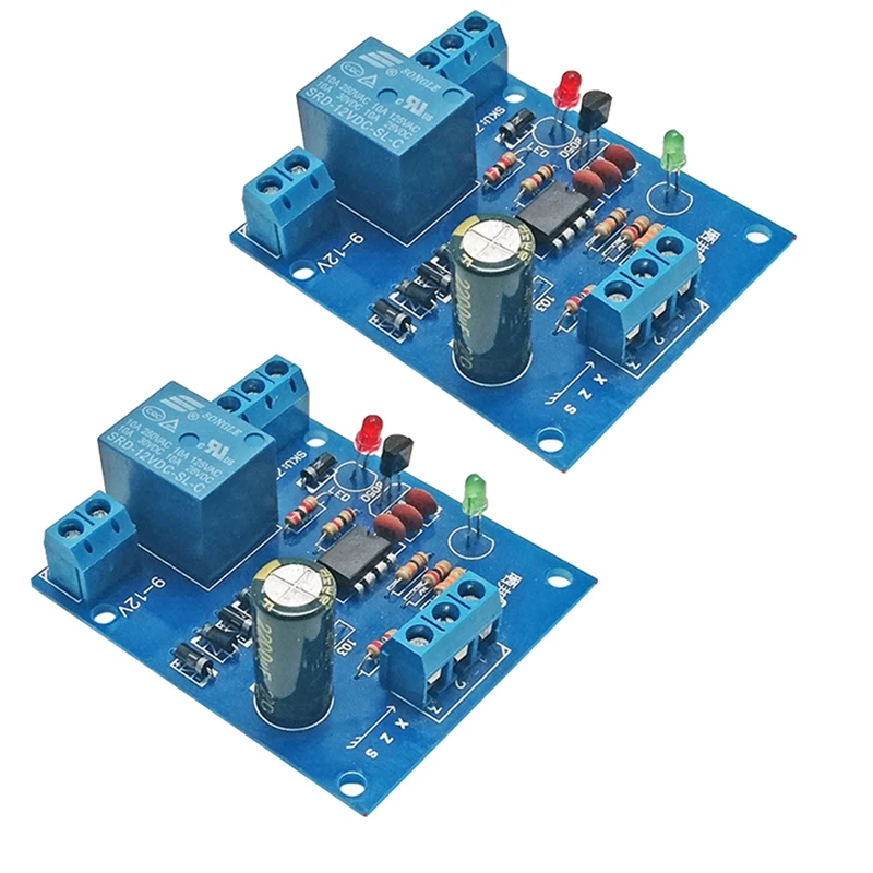 2PCS 12V Liquid Water Level Controller Sensor Automatic Pumping Water Level Detection Water Pump Control Circuit Board