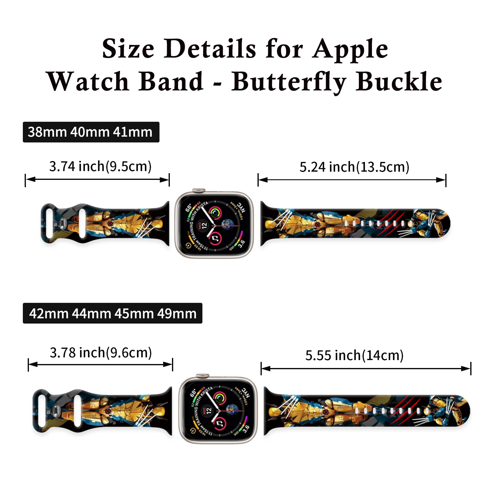 Apple için Disney Wolverine silikon kayış izle 9 8 7 SE 6 Band iWatch için değiştirilebilir bilezik 45mm 44mm 42mm 41mm Watchband