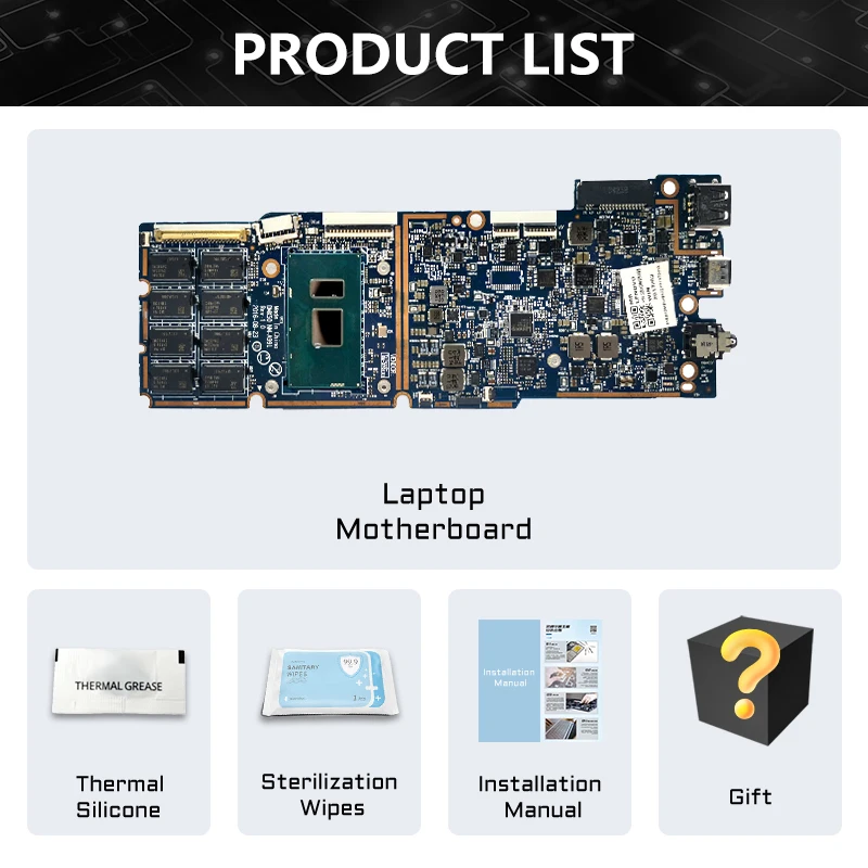 AKEMY Voor Lenovo ideapad Miix 720-12IKB Tablet Laptop Moederbord Met i5 i7 7e Gen CPU 8GB RAM NM-