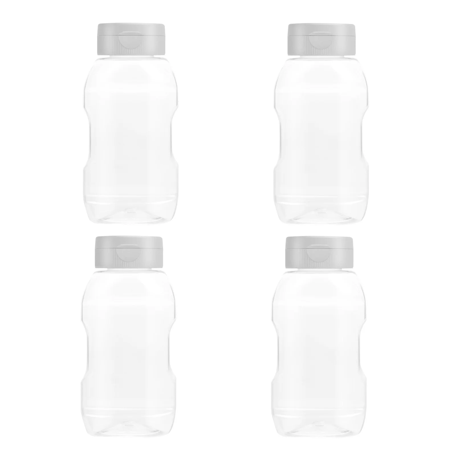 Botellas exprimibles, dispensadores de condimentos, Material ecológico de calidad alimentaria, fácil de extruder, condimentos para ensalada, Ketchup, mostaza, 4 Uds.