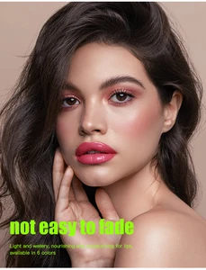 Glosto de labios luminoso hidratante de 6 tonos con brillo de labios luminoso, brillo labial líquido transparente hidratante, potenciador de labios natural, hacer labios 6 mejores ventas de brillo labial transparente - №2