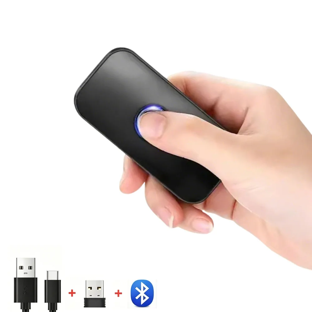 Wireless Barcode Scanner Bluetooth 3-in-1 Long Range USB Reader for Warehouse Logistics Inventory Shipping