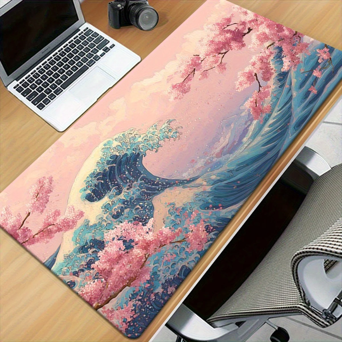 

Удлиненный игровой коврик для стола, тканевая поверхность, нескользящая резиновая основа, коврик для мыши для ПК, ноутбука, клавиатуры, офисного стола