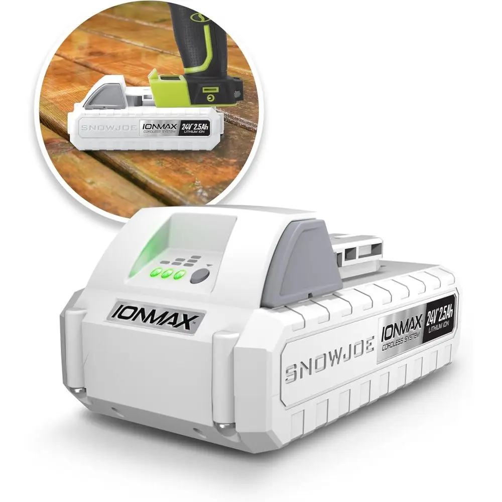 

Литий-ионный аккумулятор 24В, емкость 2.5Ач, совместим с Auto Joe, Power Joe и аналогичными продуктами