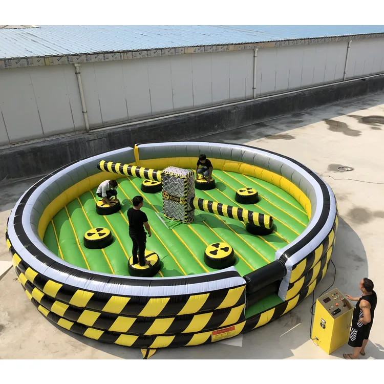 

Inflatable Battle Game Meltdown Obstacle Course,Customizable Inflatable Challenge Wipeout Sports Game