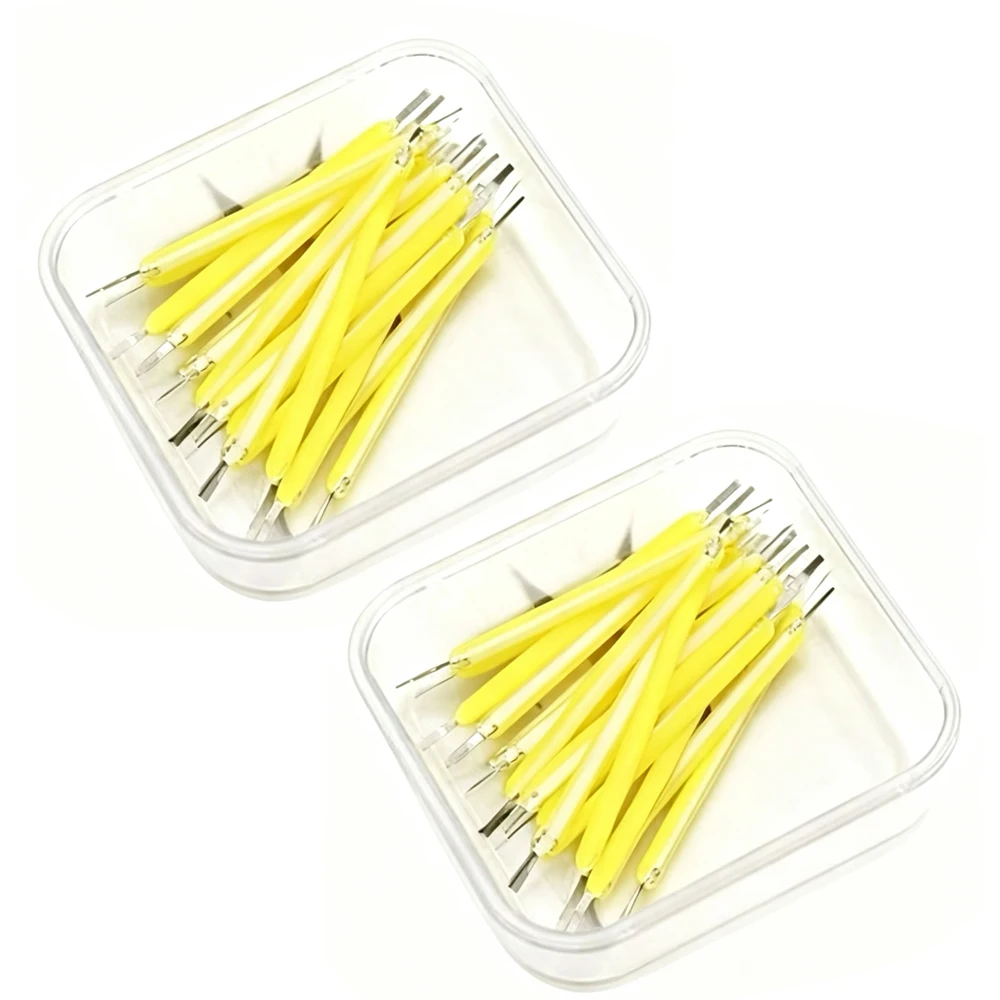 10PCS LED Filament DC3V 18.5mm 26mm 38mm 54mm 68mm COB Ceramic Hard LED Filament DIY Edison Bulb Diode Incandescent Light Decor