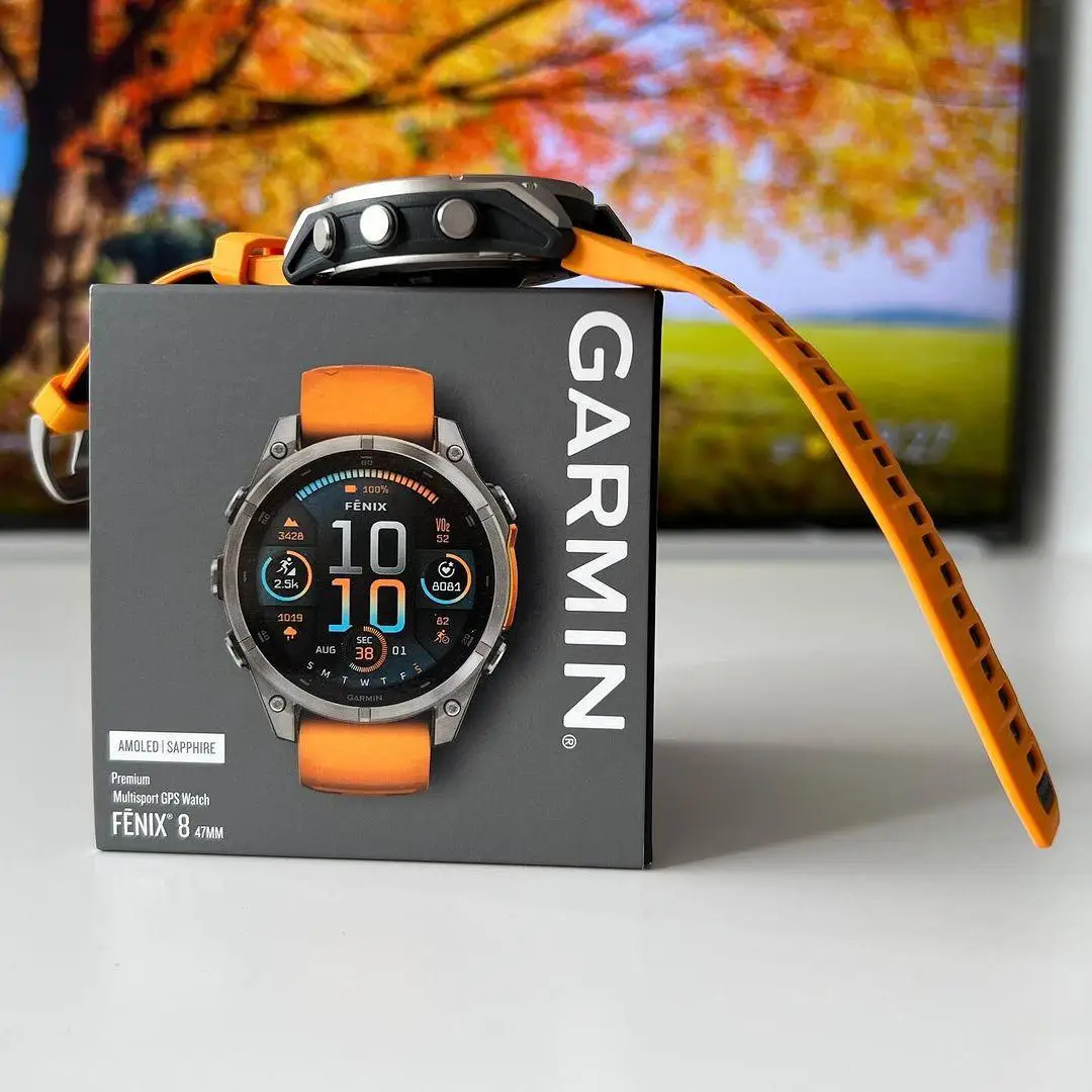 Penjualan Terbaik jam tangan cerdas Garmin Fenix 8 safir Titanium GPS-51mm surya