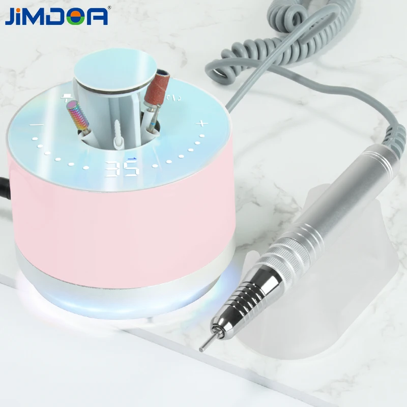 Sterke Macht 80W 35000 RPM Borstelloze Elektrische Nagelboormachine 218 Model Manicure Pedicure Nagelvijl Bit Nail Art apparatuur