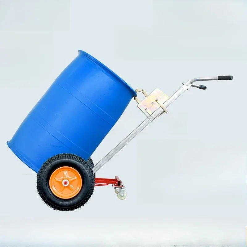Oil drum truck Hawkbill iron manual multi-function mouthpiece drum trolley transport forklift