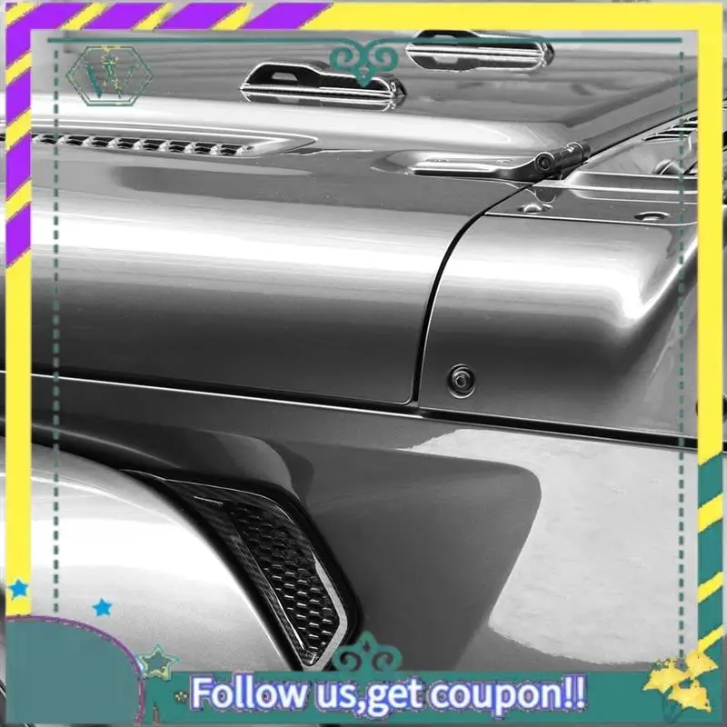 

Upgraded For Jeep Wrangler JL Gladiator JT 2018-2024 Hood Vents & Engine Hood Hinge & Side AC Vent Outlet Trim